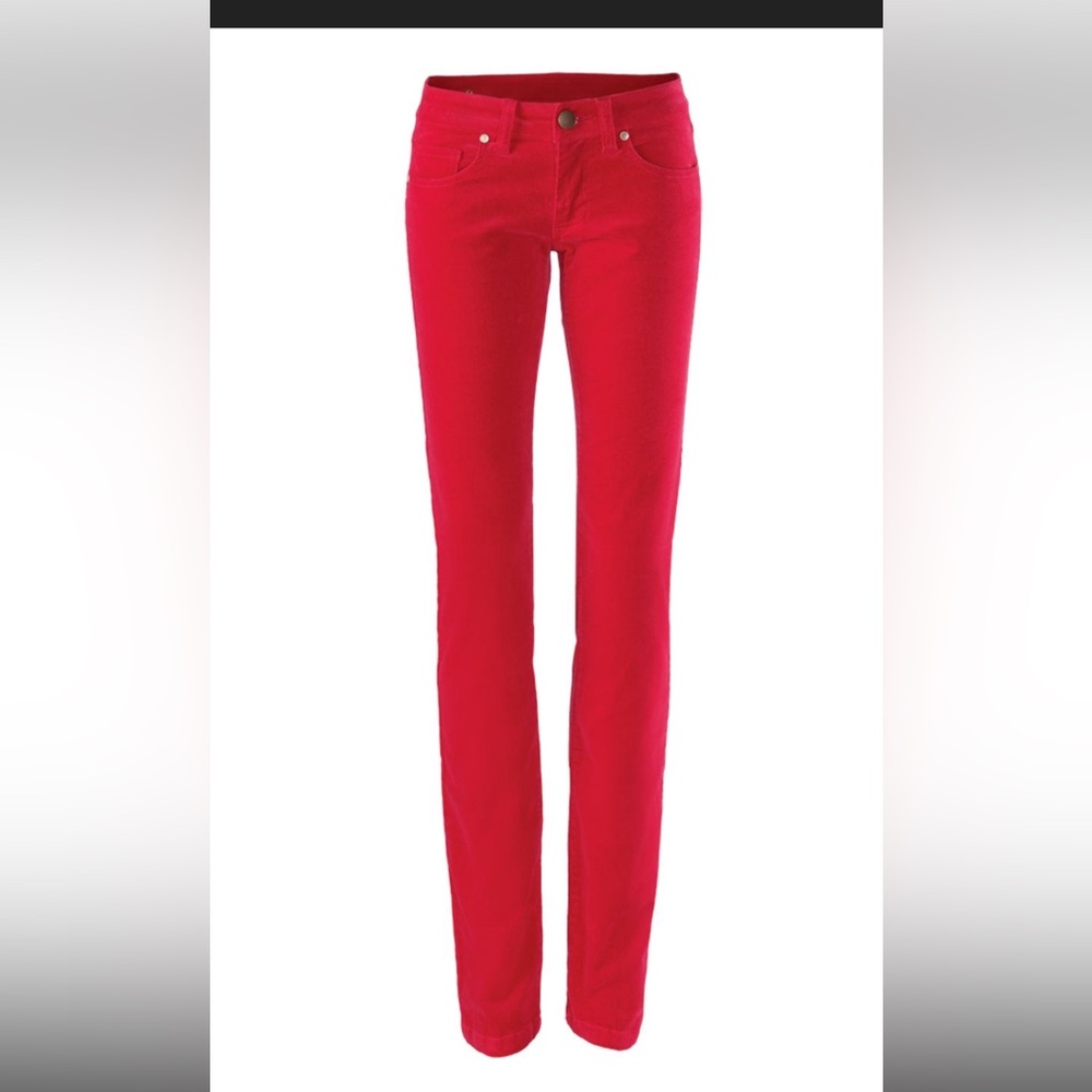 Cabi Super Skinny Cord Red Size 4